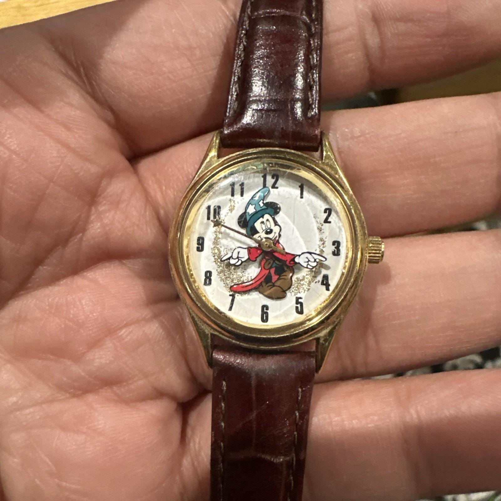 Working VTG Disney Time Works Mickey Mouse Sorcerer Fantasia  display picture 1