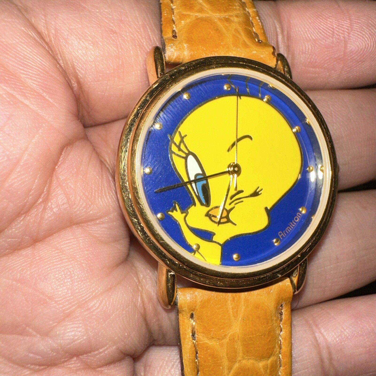 1994 vintage looney tunes warner bros armitron tweety bird quartz watch Vintage Looney Tunes Tweety Bird Watch | Mercari main image 2
