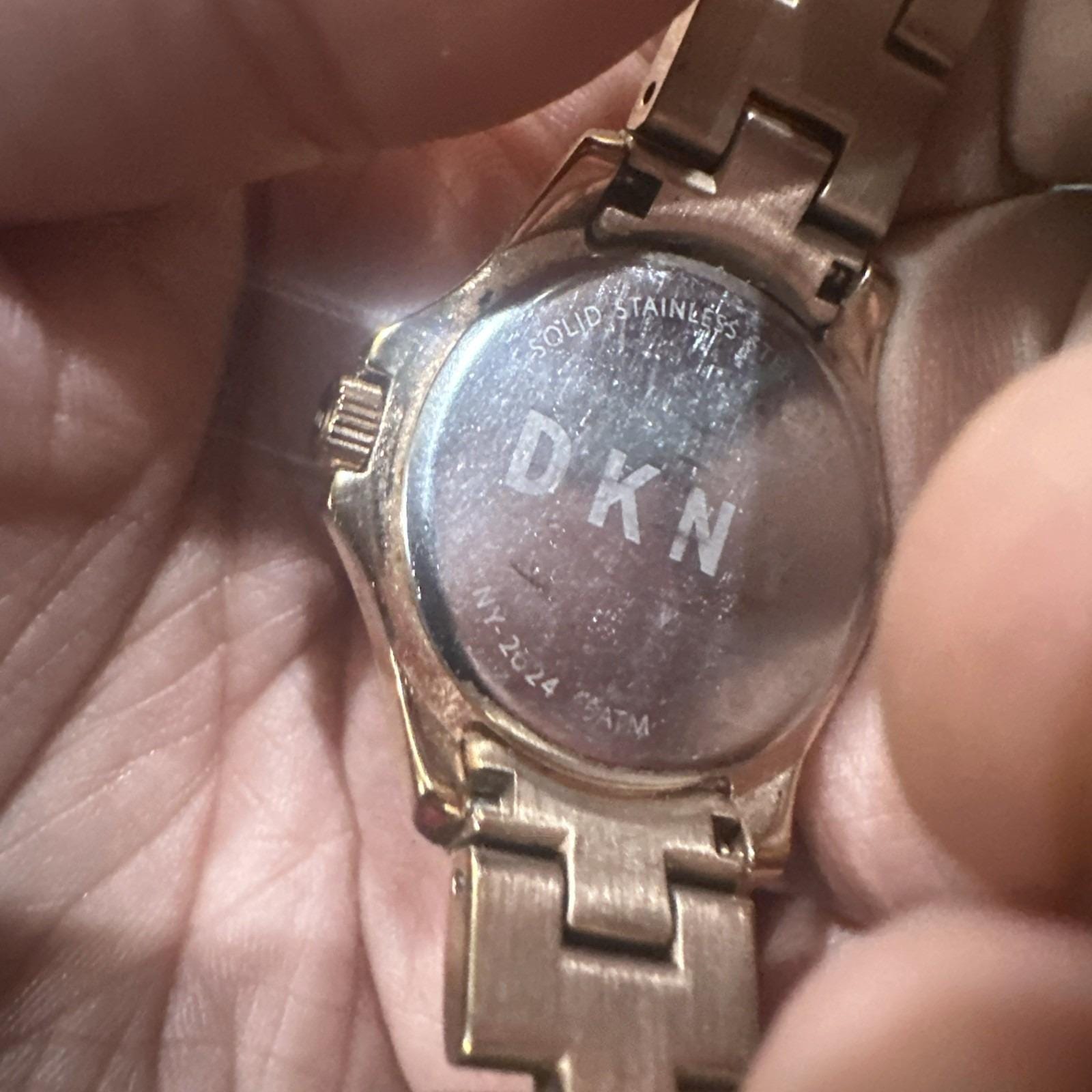 Working DKNY Women\'s Eldridge Grey Dial Rose Gold-tone Ladies Watch 32mm Fit 8in DKNY Rose Gold Case Casual Wristwatches for sale | eBay main image 4