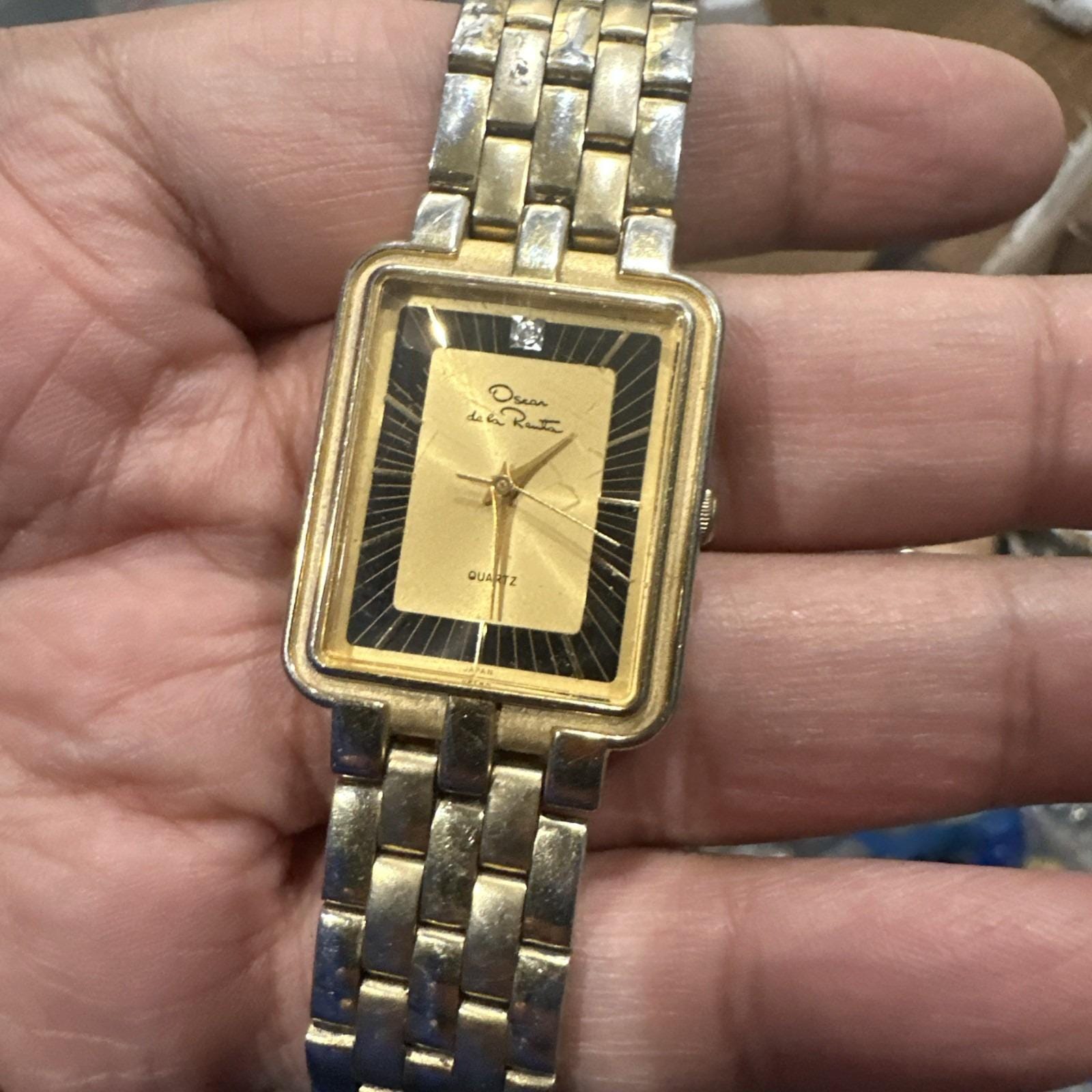 Oscar de la Renta Quartz Two-Tone Watch Vintage Oscar De La Renta Two-tone Quartz Women main image 3