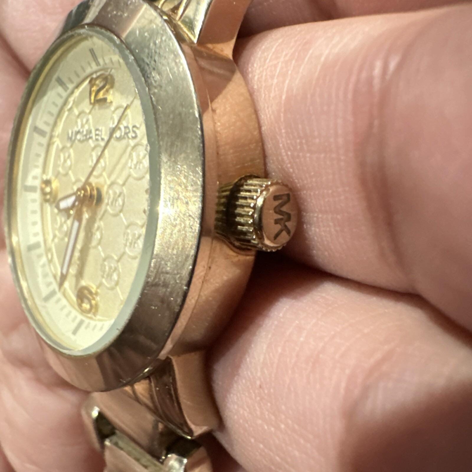 Running* Michael Kors MK3158 Gold Tone Stainless Women display picture 3