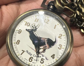 Working Phillip Crowe Quartz Pocket Watch Majesti Crave  display picture 2