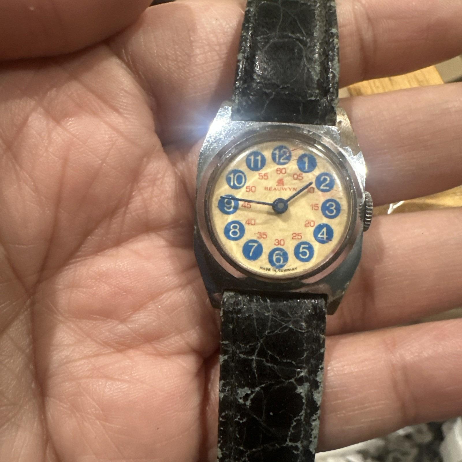 Vintage Rare BEAUWYN Manual Wind Ladies Watch Silver Germany  display picture 2