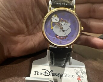 Rare Disney Beauty and the Beast Mrs Potts Unisex Watch  Retired - See Descriptn