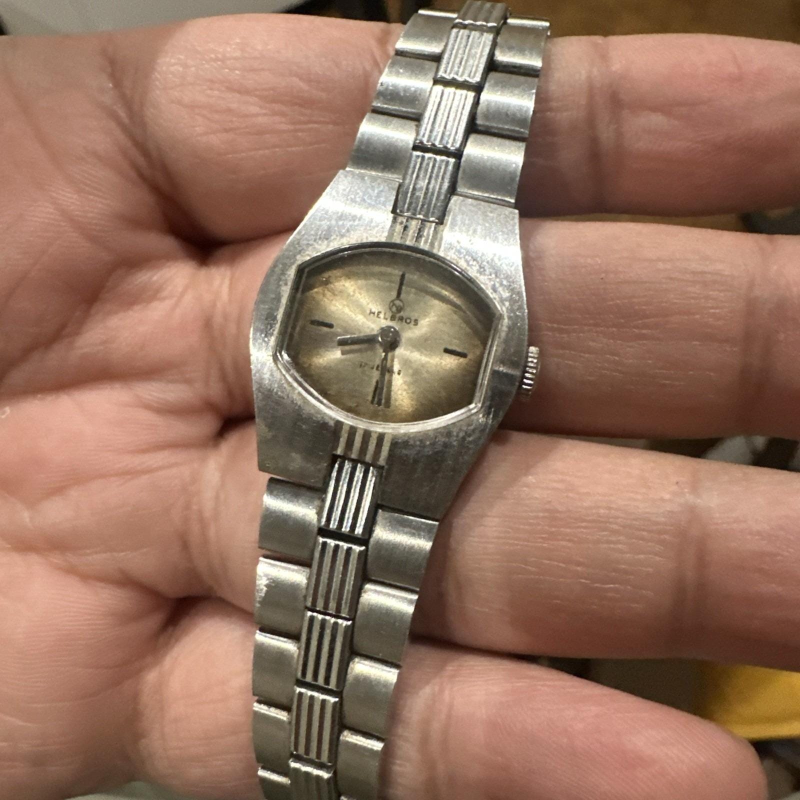 Working Helbros 17 Jewels Mechanical Manual Watch Womens  display picture 2