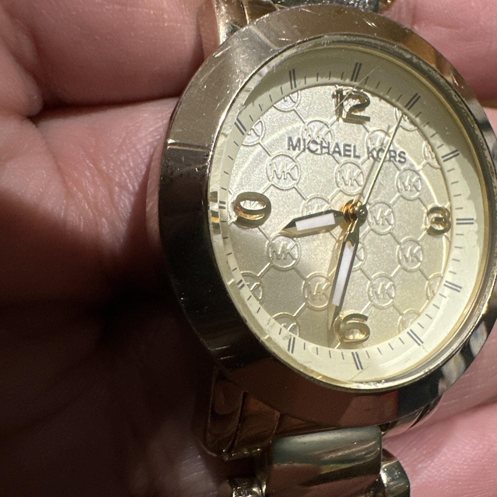 Running* Michael Kors MK3158 Gold Tone Stainless Women display picture 2