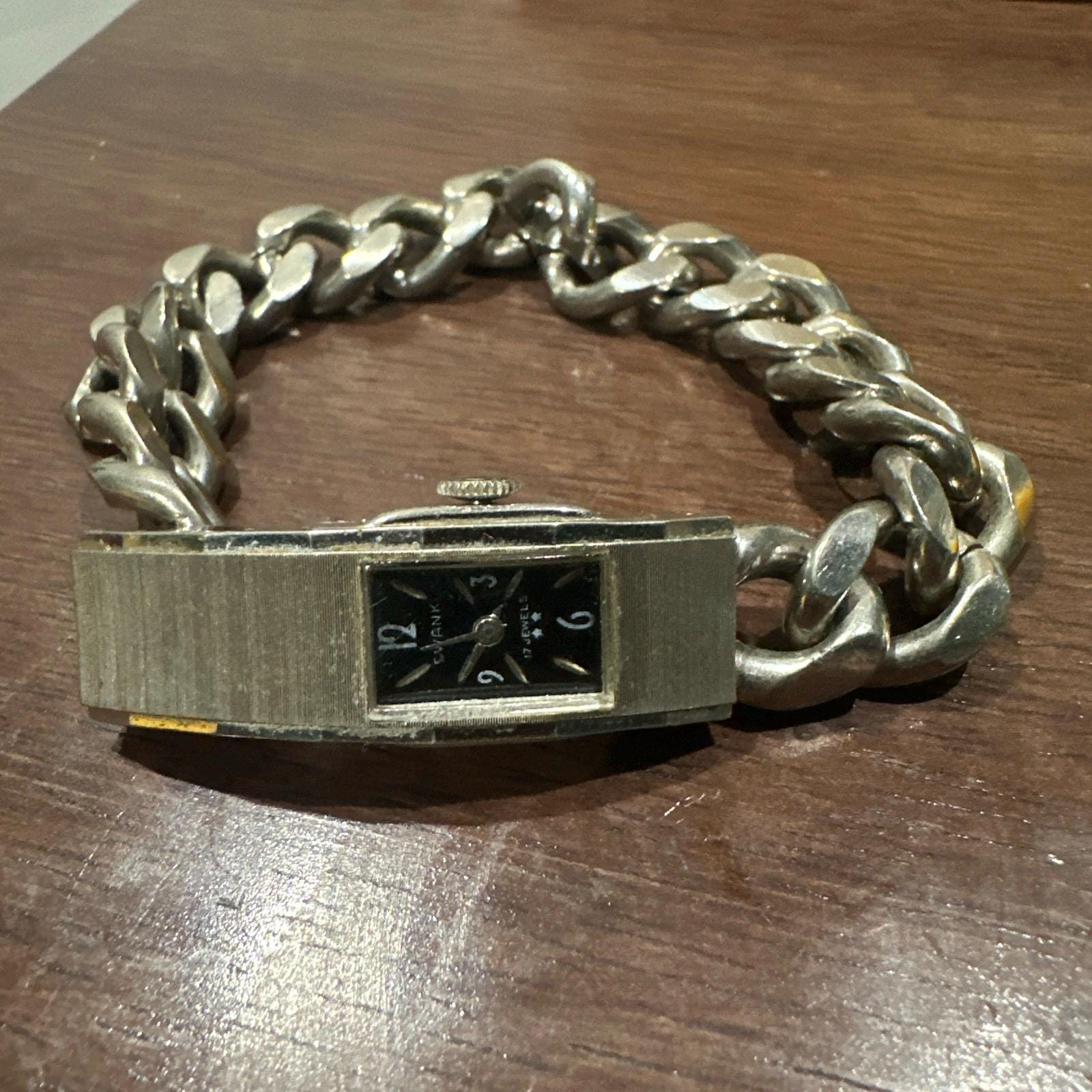 Swank 17 Jewels シルバー　手巻き　腕時計 Swank Swiss Made Mechanical Wrist Watch – Ticktock Guru