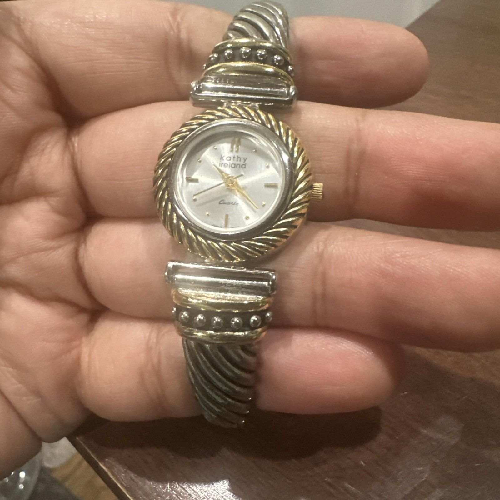 Kathy Ireland Vintage women gold and silver Plated Watch Vintage Kathy Ireland Watch | Mercari main image 3