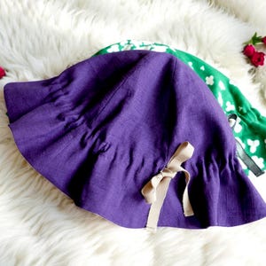 Patrón de costura de gorro tulipán en PDF (5 tallas) - Para bebés y niños / Descarga instantánea / Tamaño carta / Plegable, ideal para principiantes, ajustable / Sombrero para el sol