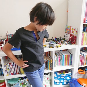 COTTON SHIRTS PDF files Digital item Sewing Pattern with tutorial Choose one size between 1y and 10y image 3