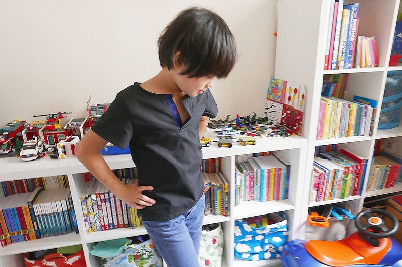 COTTON SHIRTS PDF files Digital item Sewing Pattern with tutorial Choose one size between 1y and 10y image 3