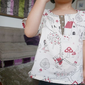 COTTON SHIRTS PDF files Digital item Sewing Pattern with tutorial Choose one size between 1y and 10y image 7