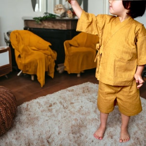 KIDS KIMONO PDF files Digital item Sewing Pattern with tutorial Kids Jinbei 3 sizes / 1Y to 8Y image 2