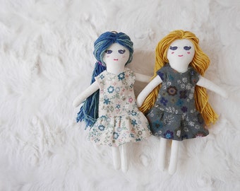 COCORO doll PDF files (Digital item) Sewing Pattern with tutorial S / Charm, Rag, cloth doll tutorial - A4