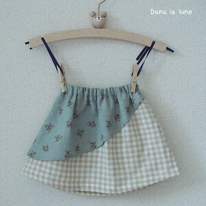 PDF e pattern Double skirt for kids size 1Y to 4Y for 4 sizes image 5