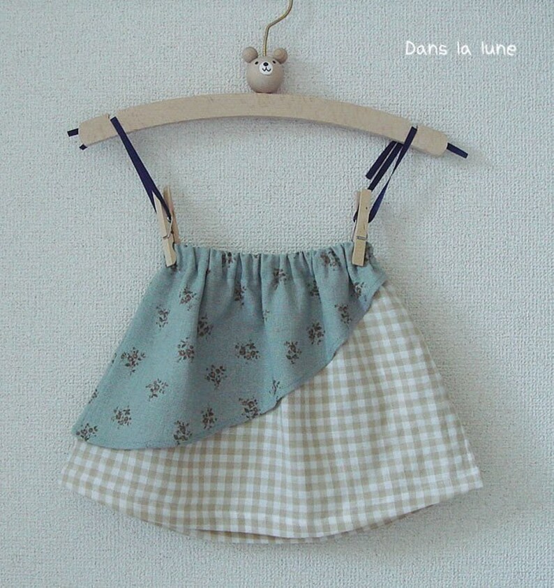 PDF e pattern Double skirt for kids size 1Y to 4Y for 4 sizes image 5