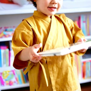 KIMONO ENFANT Fichiers PDF article numérique Patron de couture avec tutoriel Jinbei pour enfants 3 tailles / 1 an à 8 ans image 1