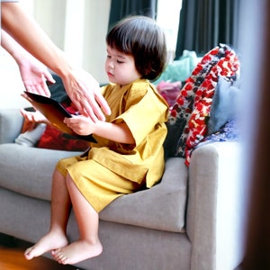Patrón de costura Jinbei para niños: Kimono japonés de verano (PDF, tamaño A4/carta de EE. UU.) - Descarga instantánea / 3 tallas (1 a 12 años) / Apto para principiantes