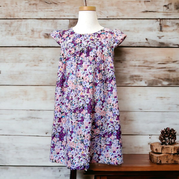 ROBE ENFANT - Patron PDF e - Robe Fuwa Fuwa - Choisissez une taille entre 1 et 6 a