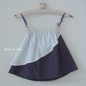 PDF e pattern Double skirt for kids size 1Y to 4Y for 4 sizes image 2