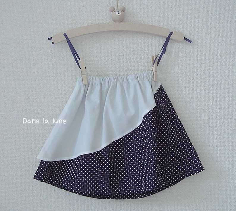 PDF e pattern Double skirt for kids size 1Y to 4Y for 4 sizes image 2