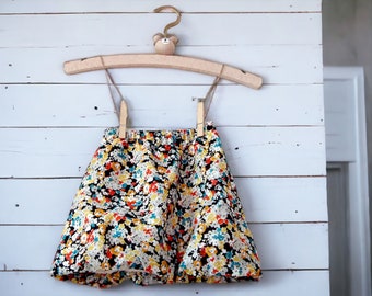 PDF files (Digital item) Sewing Pattern with tutorial - Balloon skirt for Kids - Size 1Y to 4Y for 4 sizes