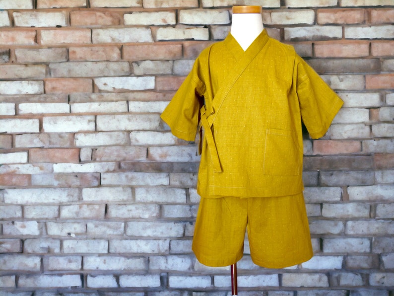 KIMONO ENFANT Fichiers PDF article numérique Patron de couture avec tutoriel Jinbei pour enfants 3 tailles / 1 an à 8 ans image 8