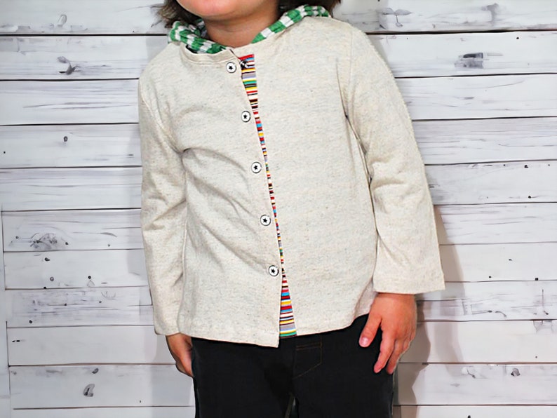 PDF e Pattern Kids knit cardigan for 3 sizes between 1y and 5y Baby and kids image 6