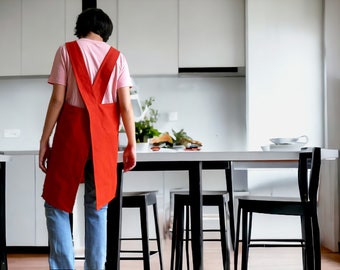 Cross Back Apron PDF Sewing Pattern | Sizes S–XL | Instant Download | A4 Format | Beginner Friendly