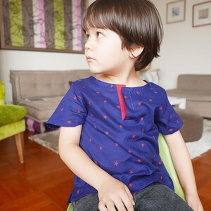 COTTON SHIRTS PDF files Digital item Sewing Pattern with tutorial Choose one size between 1y and 10y image 6