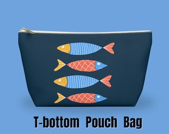 Bolsa organizadora de sardinas, accesorio para la playa, con cierre grande y pequeño, ideal para amantes de la pesca.