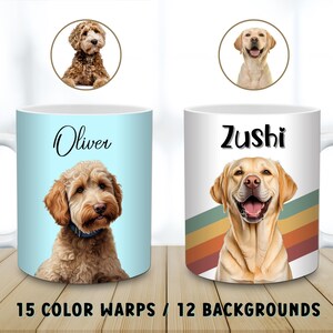 Personalized Pet or People Mug + Name Custom Dog Cat Mug 11oz 15oz Cup - Gift for Animal Lovers Unique Pet Owner Present.