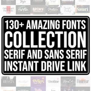 The Ultimate 130+ Fonts, Font Bundle, Cursive Font Bundle, Script Fonts, Canva Font, Commercial Fonts, Branding Font, Procreate Fonts