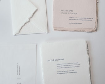 Wedding Invitation No. 04 Artisan — Personalized intaglio printing on handmade paper