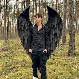 Cosplay black angel wings, demon wings, devil wings, wings for cosplay photoshoot, dark angel wings, wings for party, wings for perfomances