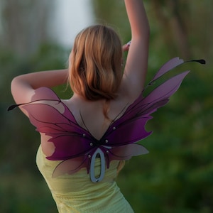 Purple fairy wings, forest fairy wings, wings for party and carnival, wings for performances, cosplay wings, butterfly wings, photo props