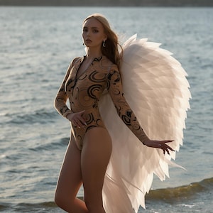 Angel big wings, cosplay costume, cupid wings, wings for wedding photoshoot, costume for bride, wings for perfomances, angel cosplay costume
