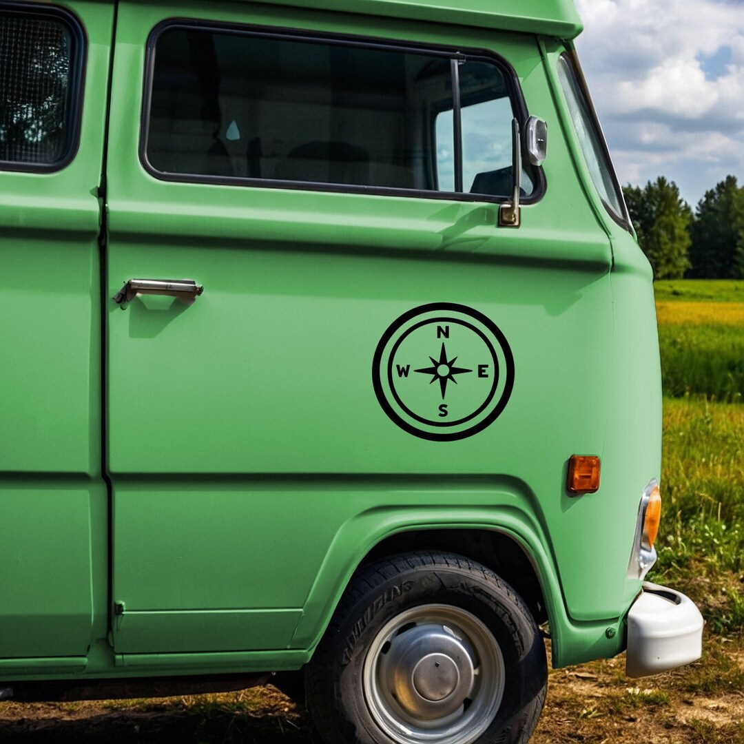 Compass, Sticker, Vinyl Sticker for Car and Van - Etsy