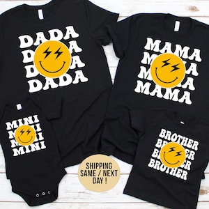 Matching Family Birthday Shirt: Bolt Eyes, One Happy Dude Theme