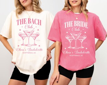 Personalized Bachelorette Party Comfort Colors Tee: Social Club Shirt