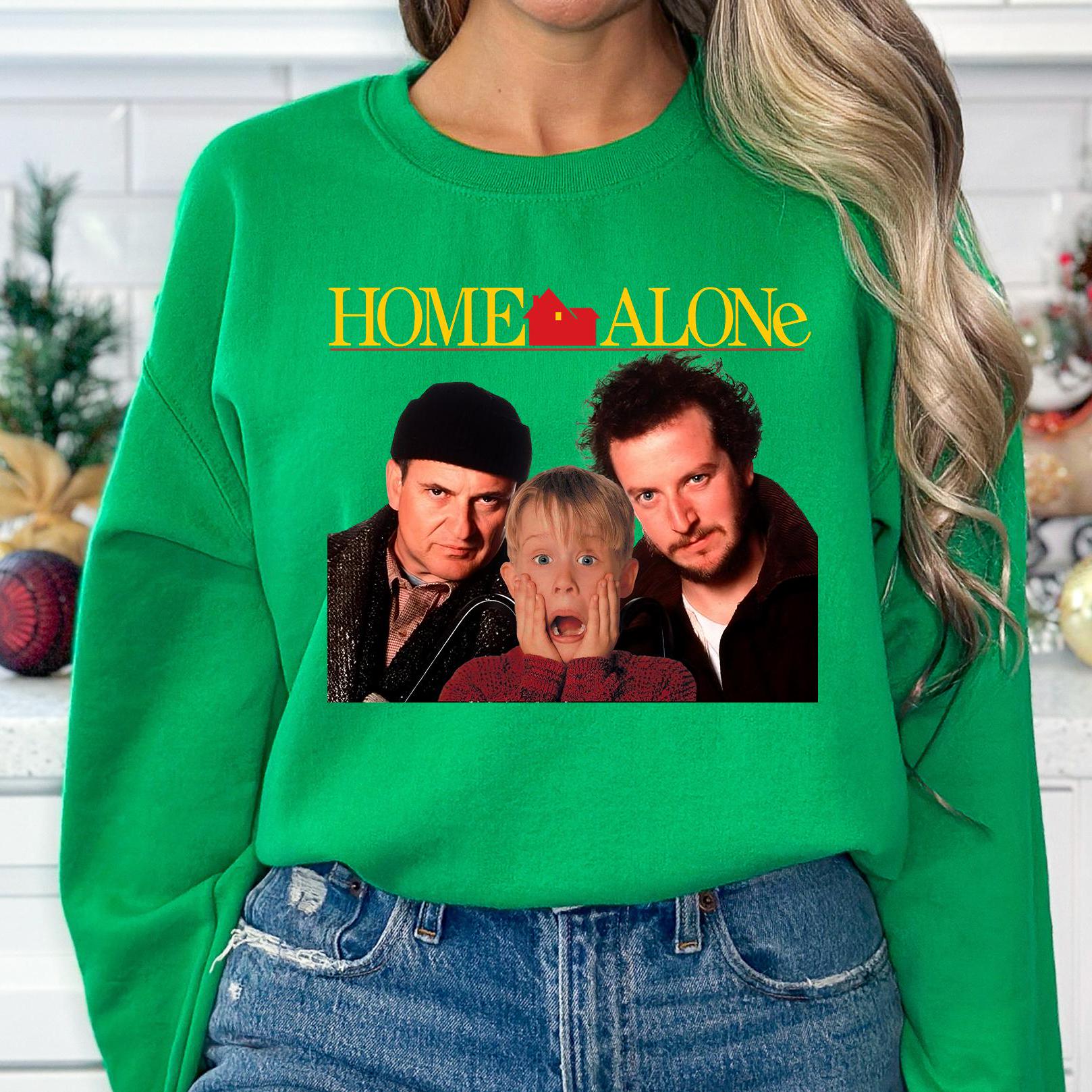 Kevin, Harry, and Marv tee ,Christmas Movie  Sweater, Funny 90s Christmas Movie Shirt, Holiday Gift for Christmas Movie Fans,Kevin Tee