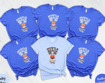 Personalized Myrtle Beach 2025 Family Vacation Shirt