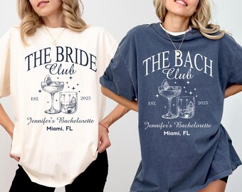 Custom Comfort Colors Bachelorette Party T-Shirts: Nashville Bach Club