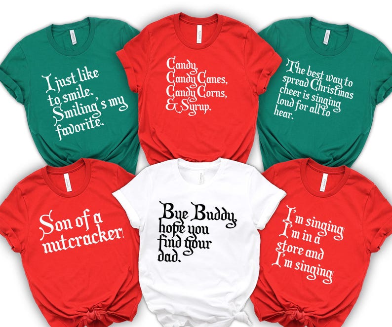 T-shirt Buddy l'elfe : Citation de Noël classique, coton doux image 8