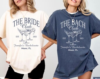 Comfort Colors Bachelorette Party T-Shirts: Custom Bridesmaid Social Club