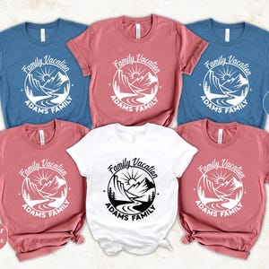 Mountain Vacation Shirt, Personalized Family Shirt, Family Camping Shirt, Custom Family Vacation Shirts, Family Vacation Shirt,Camping Shirt