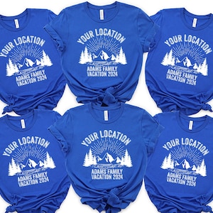 Mountain Vacation Shirt, Personalized Family Shirt, Family Camping Shirt, Custom Family Vacation Shirts, Family Vacation Shirt,Camping Shirt