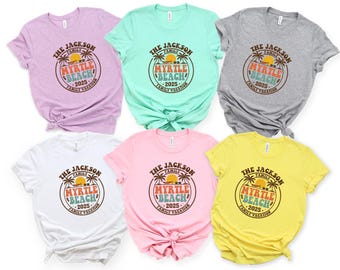 Personalized Myrtle Beach 2025 Family Vacation Shirt