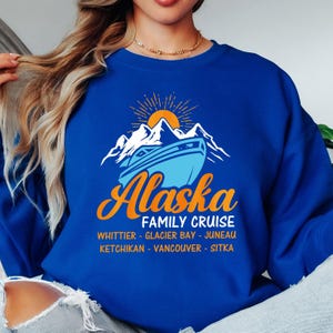 Custom Family Alaska Cruise 2025 Shirt,Personalized Alaska Destination Names Vacation TShirt, Alaska Cruise Ports Matching Family Tees Gift
