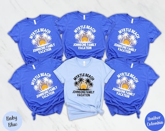Myrtle Beach Family Vacation T-Shirt: Custom Travel Group Tee
